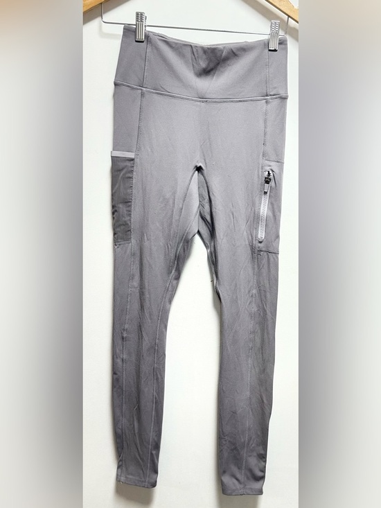 Fabletics Pants - Fabletics Gray High-Waist Performance Leggings with Side Zip Pocket